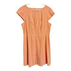 Orange Eyelet Dress